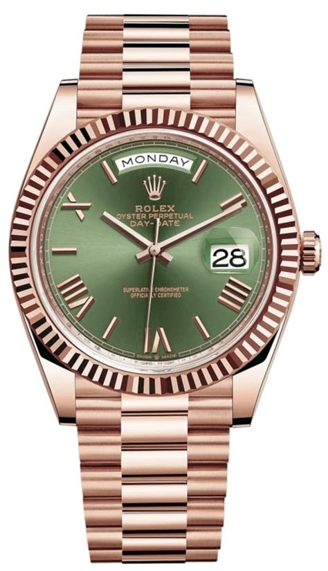 rolex olive green dial